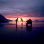 Testing ice thickness. James Bond 007, Die Another Day.